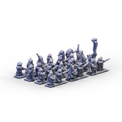 Dwarves | Dwarf Muskets Unit 2 | 10mm/15mm